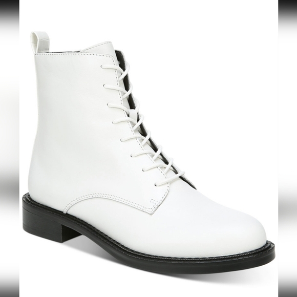 Sam Edelman Nina white combat boots size 8 - Picture 1 of 7